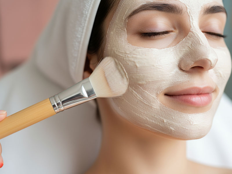 peeling mascarilla y masaje facial